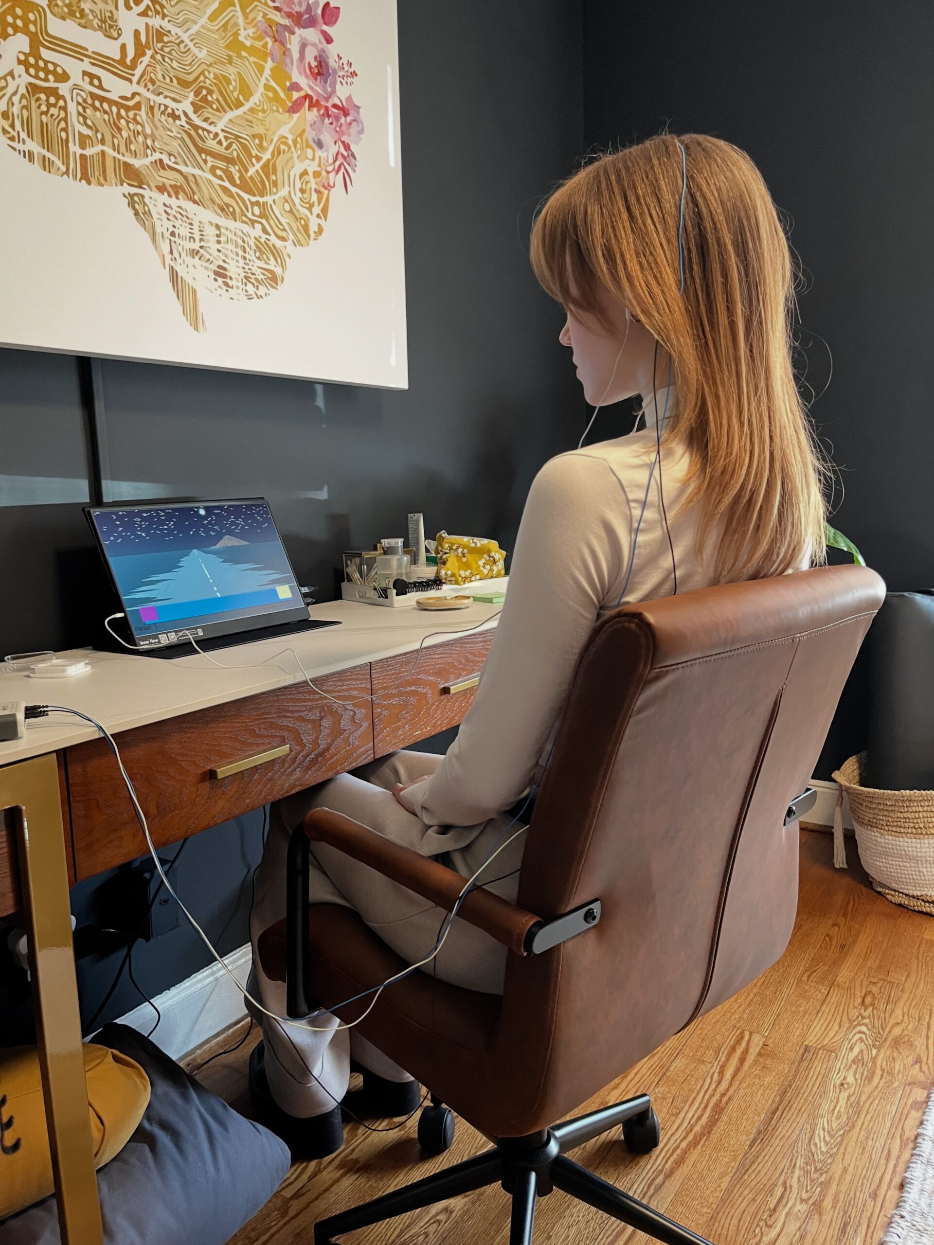 woman doing Neurofeedback in Richmond, VA